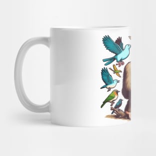 Bigfoot the Birdwatcher: A Mythical Ornithologist's Day Out Mug